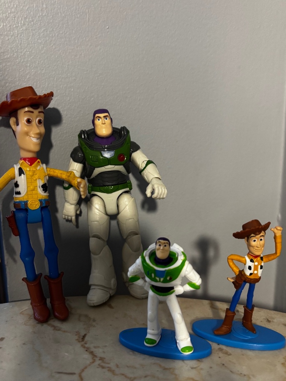 Lot of 4 Toy Story Action Figures & Figurines – Buzz Lightyear & Woody Set